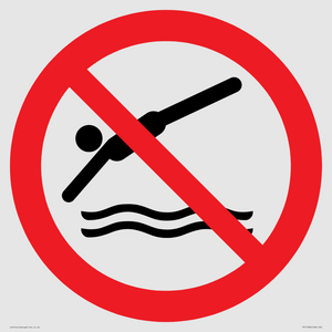 Prohibition: No diving